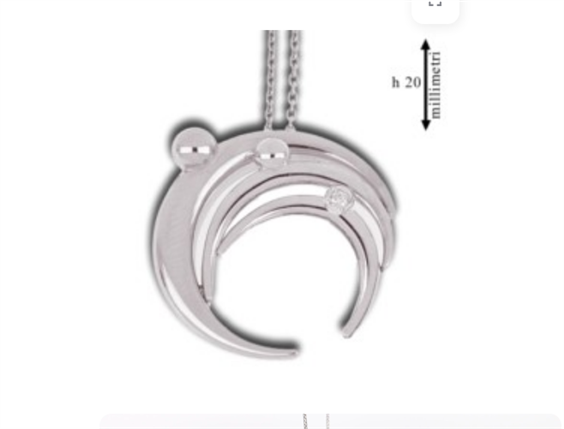 Collar Gemoro Mujer in Plata Diamante 0.01 Ct AGPB1854 - AGPB1854
